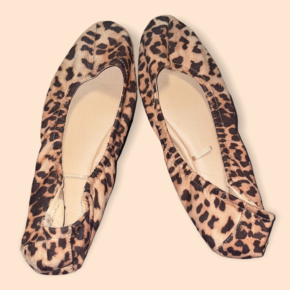 Leopard Print Ballet Flats sz 9